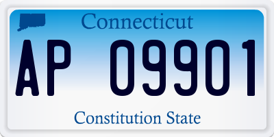 CT license plate AP09901