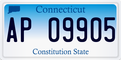 CT license plate AP09905