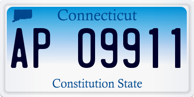 CT license plate AP09911