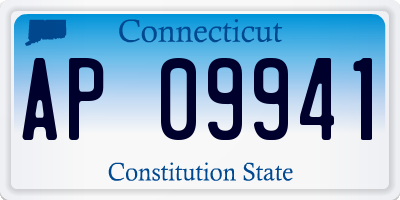 CT license plate AP09941