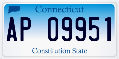 CT license plate AP09951