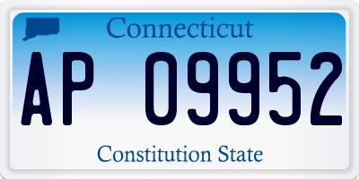 CT license plate AP09952