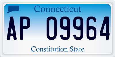 CT license plate AP09964