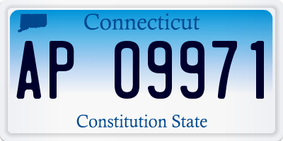 CT license plate AP09971