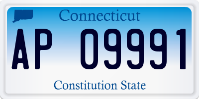 CT license plate AP09991