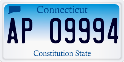 CT license plate AP09994