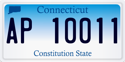 CT license plate AP10011