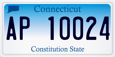 CT license plate AP10024