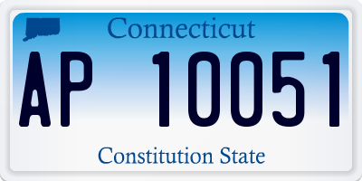 CT license plate AP10051
