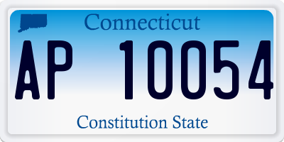 CT license plate AP10054