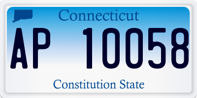 CT license plate AP10058