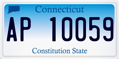 CT license plate AP10059