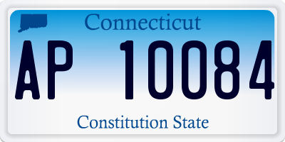 CT license plate AP10084