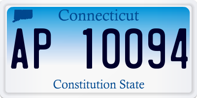 CT license plate AP10094