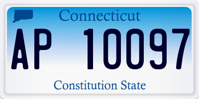 CT license plate AP10097