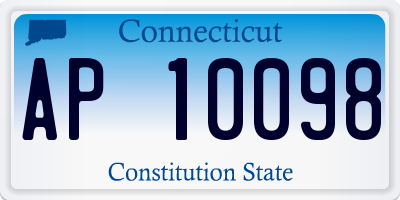 CT license plate AP10098