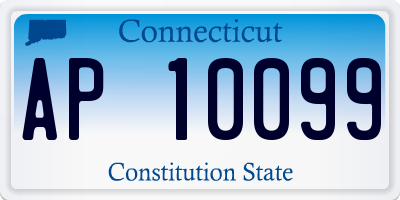 CT license plate AP10099