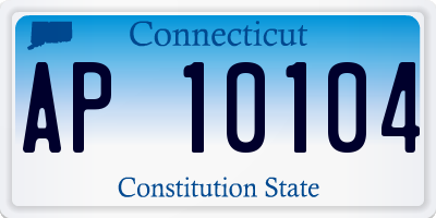 CT license plate AP10104