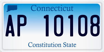 CT license plate AP10108