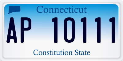 CT license plate AP10111