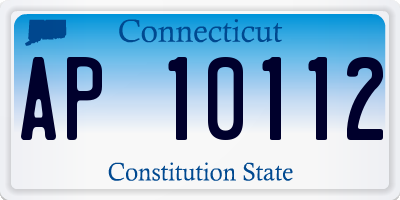 CT license plate AP10112