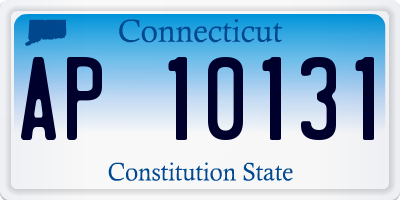 CT license plate AP10131
