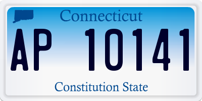 CT license plate AP10141