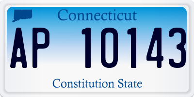 CT license plate AP10143