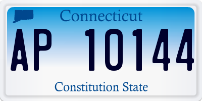 CT license plate AP10144