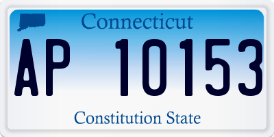 CT license plate AP10153