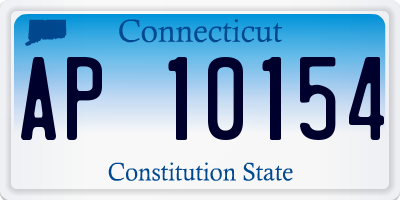 CT license plate AP10154
