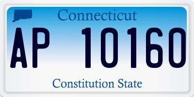 CT license plate AP10160