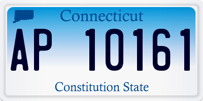 CT license plate AP10161