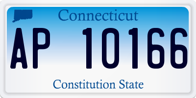 CT license plate AP10166