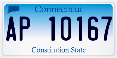 CT license plate AP10167