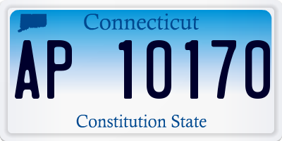 CT license plate AP10170