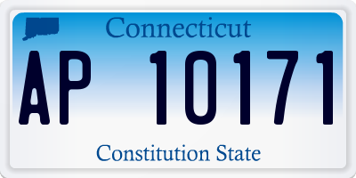 CT license plate AP10171