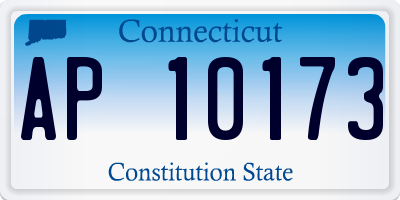 CT license plate AP10173