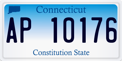 CT license plate AP10176