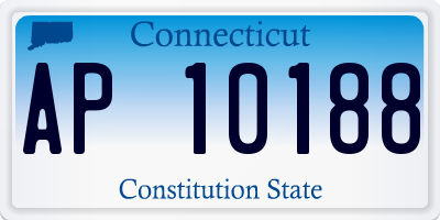 CT license plate AP10188
