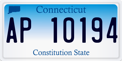 CT license plate AP10194