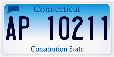 CT license plate AP10211
