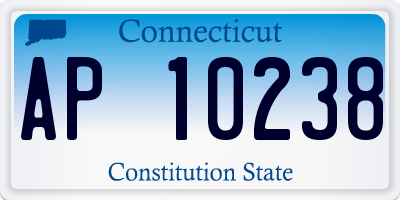 CT license plate AP10238