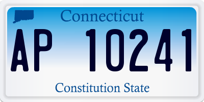 CT license plate AP10241