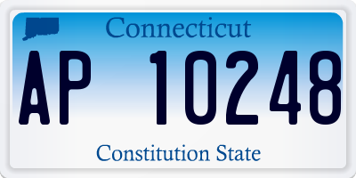 CT license plate AP10248