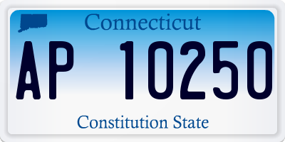 CT license plate AP10250