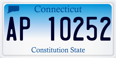 CT license plate AP10252