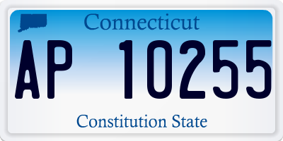 CT license plate AP10255