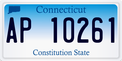 CT license plate AP10261
