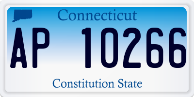 CT license plate AP10266